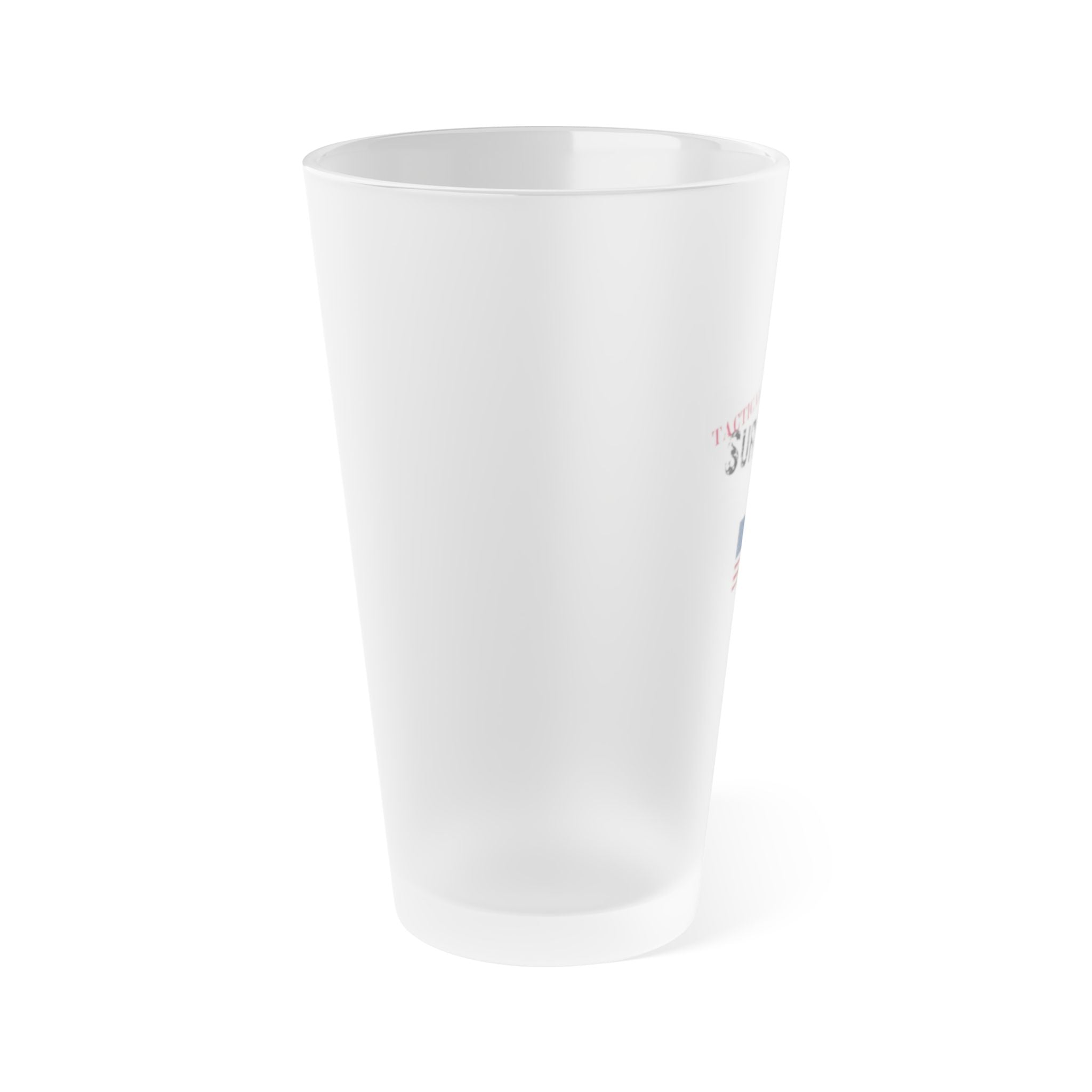 T.S.O. Frosted Pint Glass, 16oz