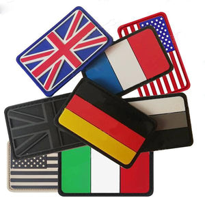 Assorted PVC National Flag Morale Patches