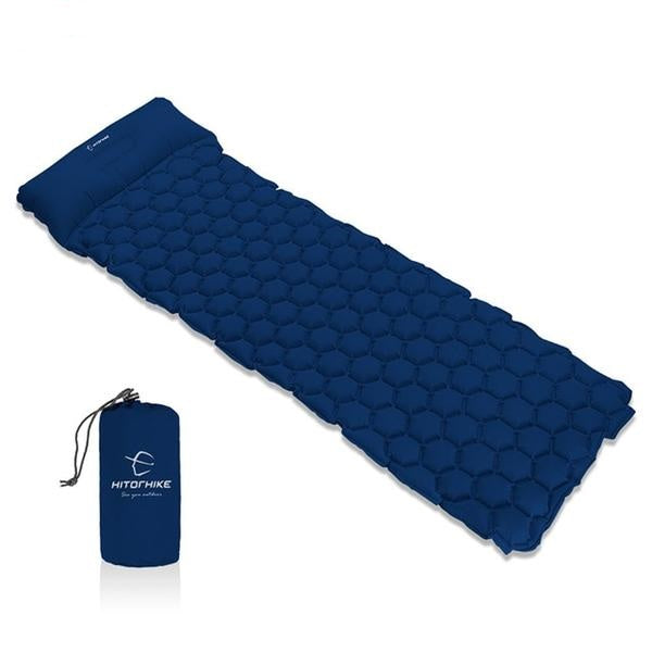 Inflatable Camping Sleep Pad With Pillow