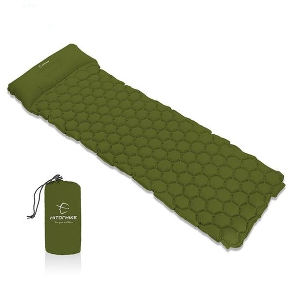 Inflatable Camping Sleep Pad With Pillow