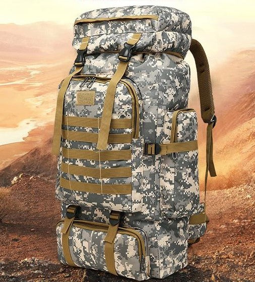 Waterproof 80L Military MOLLE Hiking Backpack