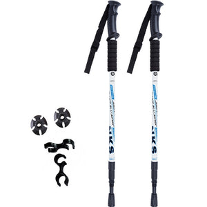 Ultralight Two Piece Anti-Shock Telescopic Nordic Walking Sticks