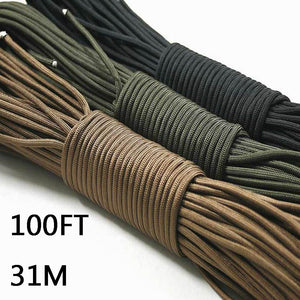 Type III 7 Strand Mil Spec 550 Paracord (100FT)