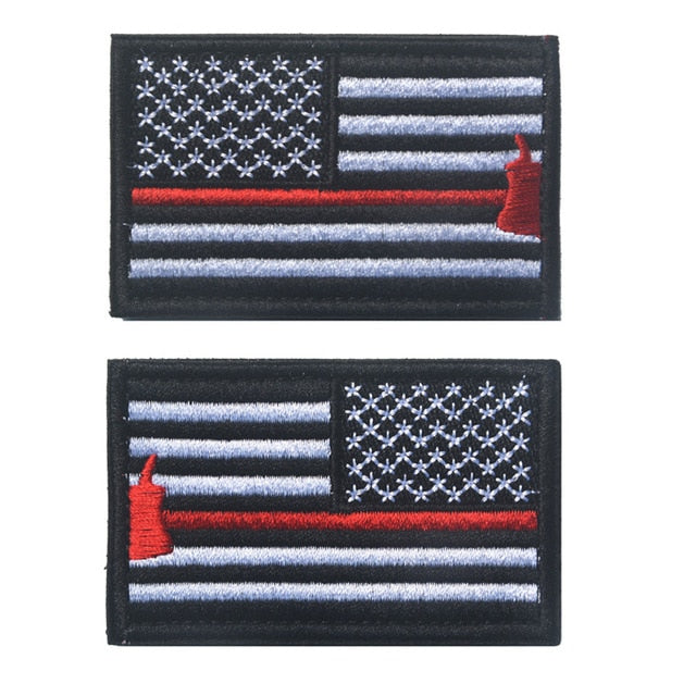 Left & Right American Flag Morale Patch (2 Pieces)