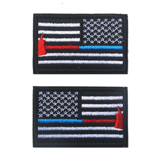 Left & Right American Flag Morale Patch (2 Pieces)