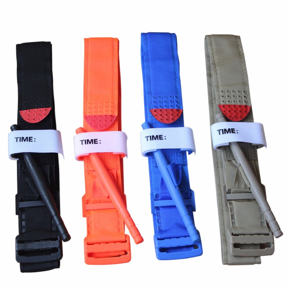 Outdoor Hiking Portable First Aid Quick Slow Release Buckle Medical Military Tactical One Hand Emergency Tourniquet Strap