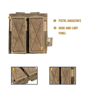 Double Pistol Mag Pouch