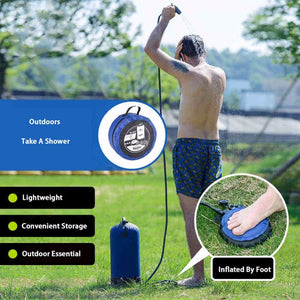 Portable Foot Pump Camp Shower