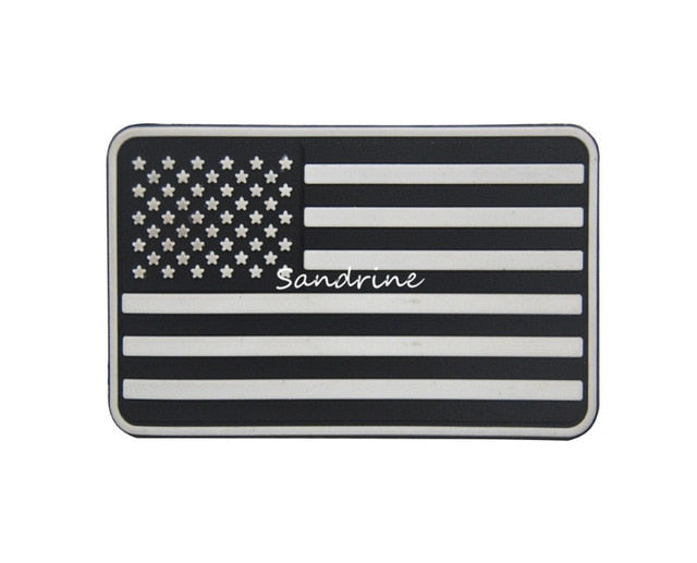 Assorted PVC US Flag Moral Patches