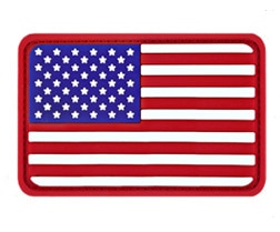 Assorted PVC National Flag Morale Patches