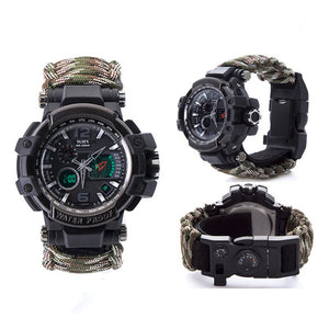 Paracord Waterproof Survival Watch