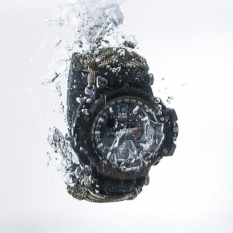 Paracord Waterproof Survival Watch