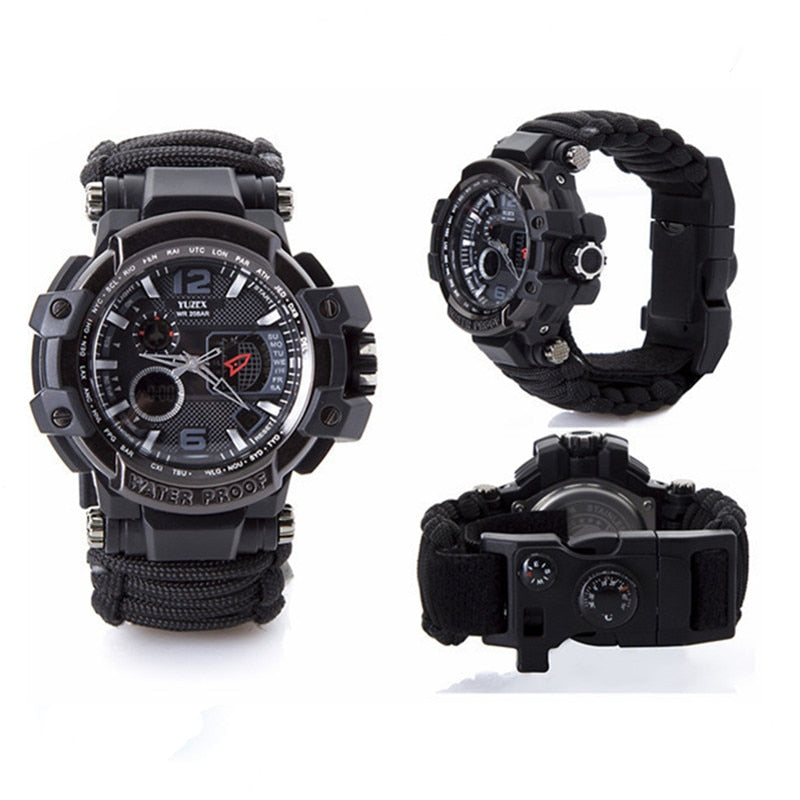 Paracord Waterproof Survival Watch