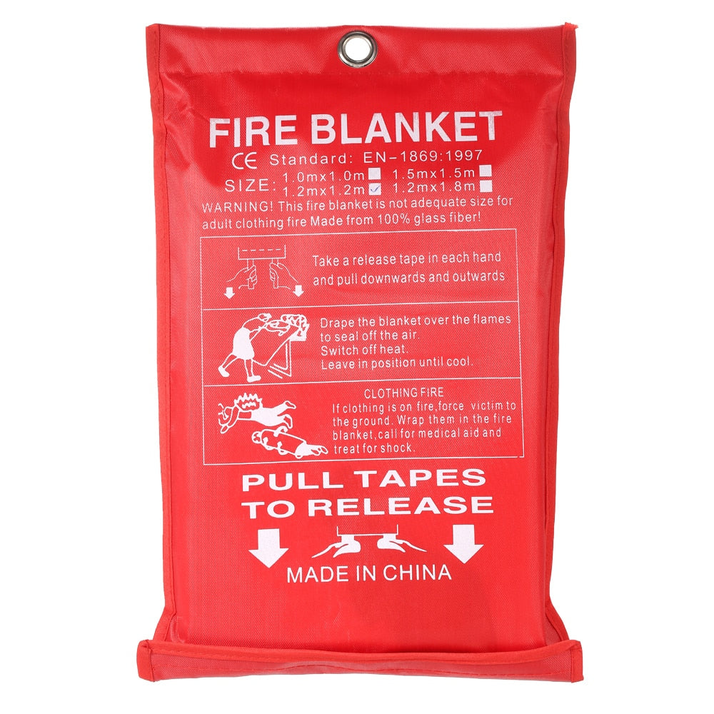 Emergency Fiberglass Flame Retardant Fire Blanket