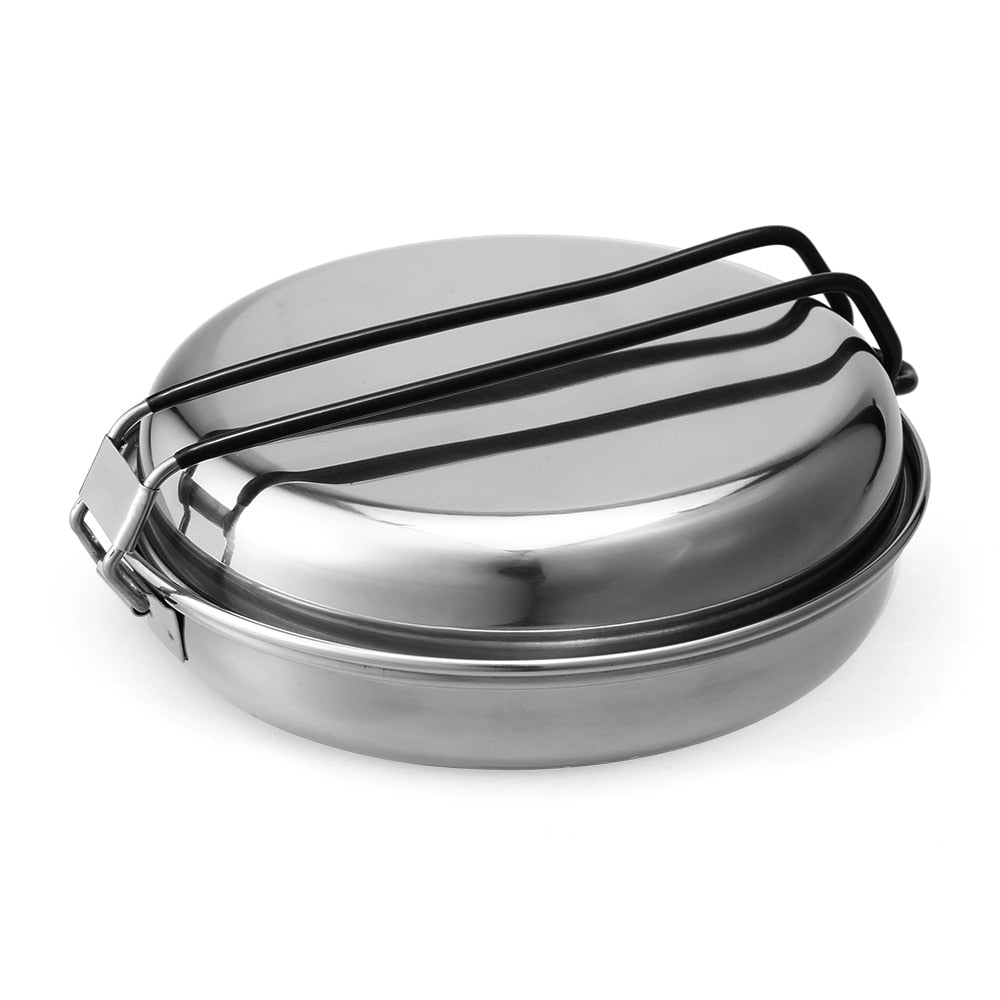 All-In-One Stainless Steel Camping Mess Kit