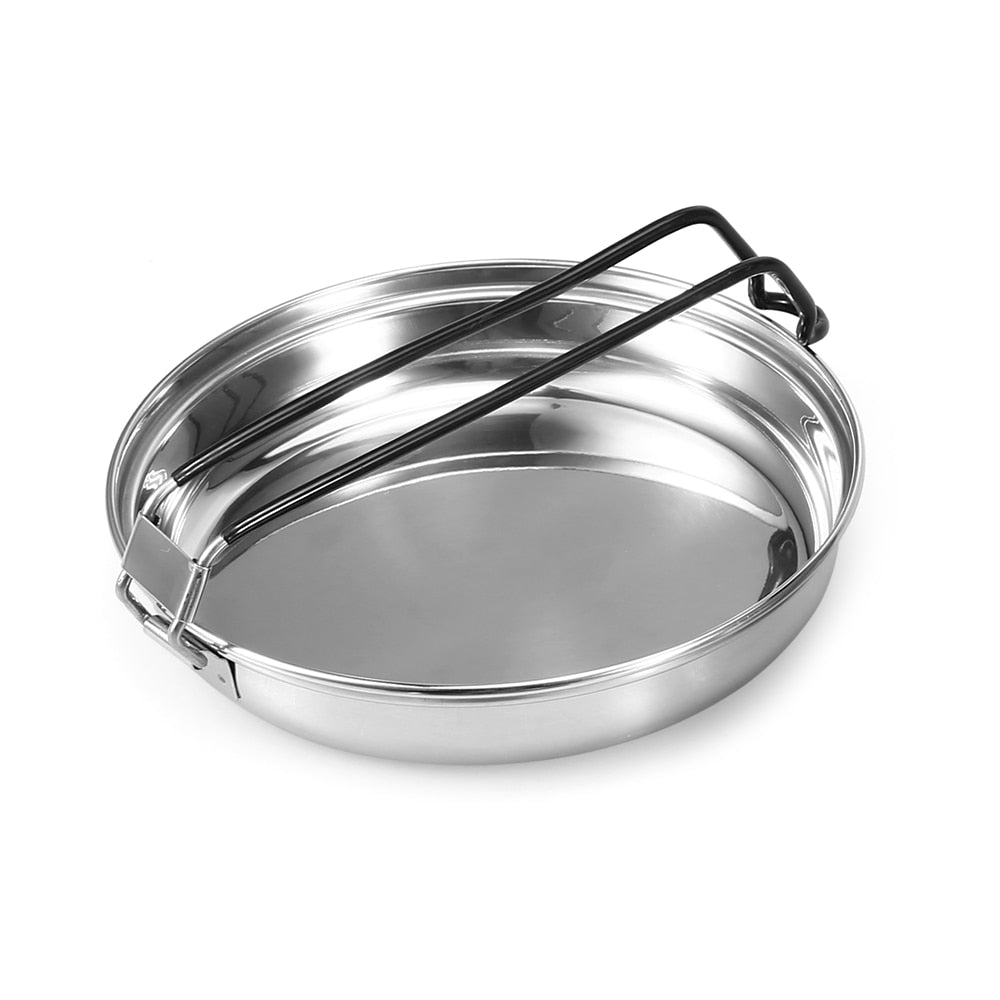 All-In-One Stainless Steel Camping Mess Kit