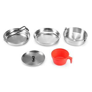 All-In-One Stainless Steel Camping Mess Kit