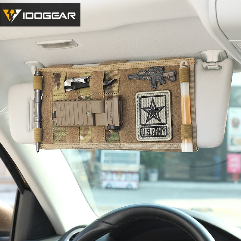 Tactical MOLLE Vehicle Sun Visor Organizer