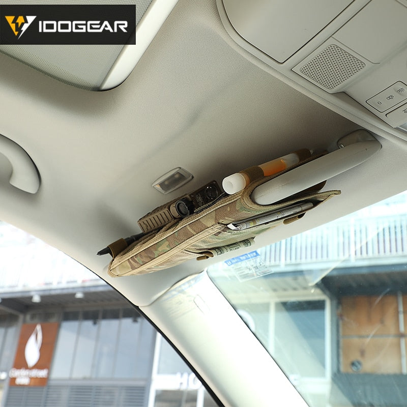 Tactical MOLLE Vehicle Sun Visor Organizer