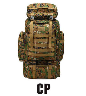 Waterproof 80L Military MOLLE Hiking Backpack