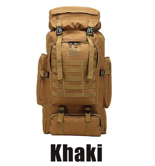 Waterproof 80L Military MOLLE Hiking Backpack