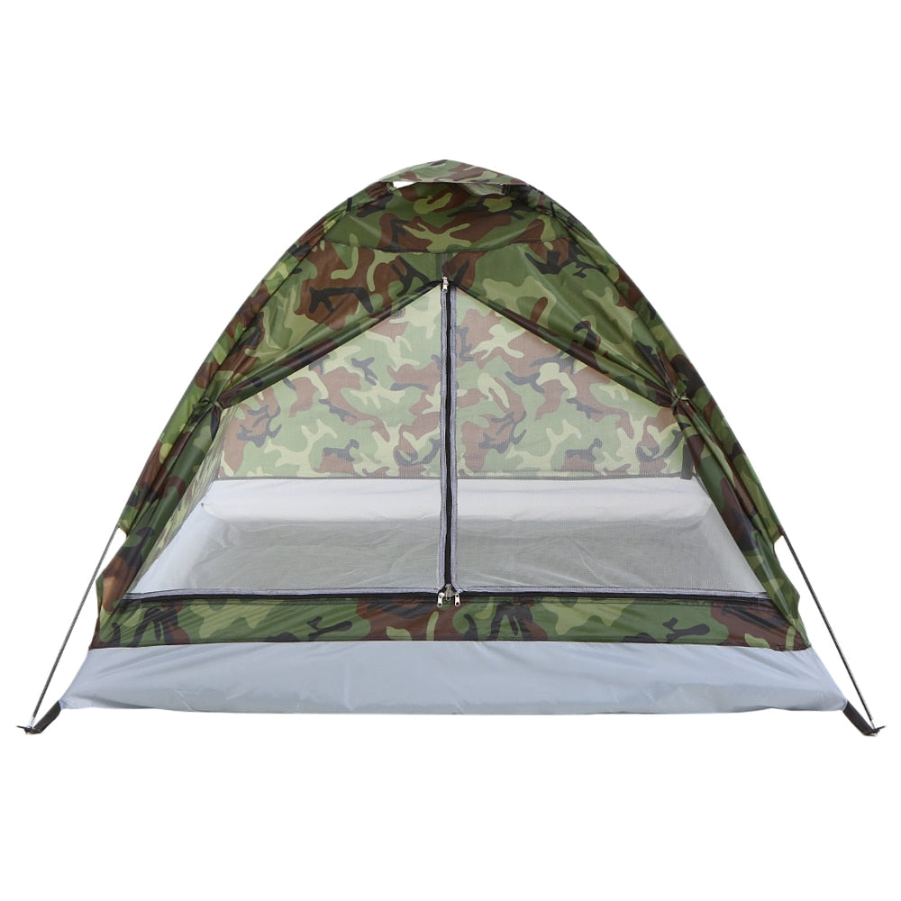 Ultralight Camouflage Two-Person Camping Tent With Carry Bag