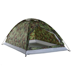 Ultralight Camouflage Two-Person Camping Tent With Carry Bag