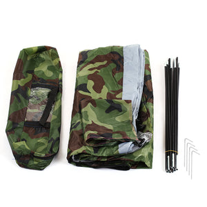 Ultralight Camouflage Two-Person Camping Tent With Carry Bag